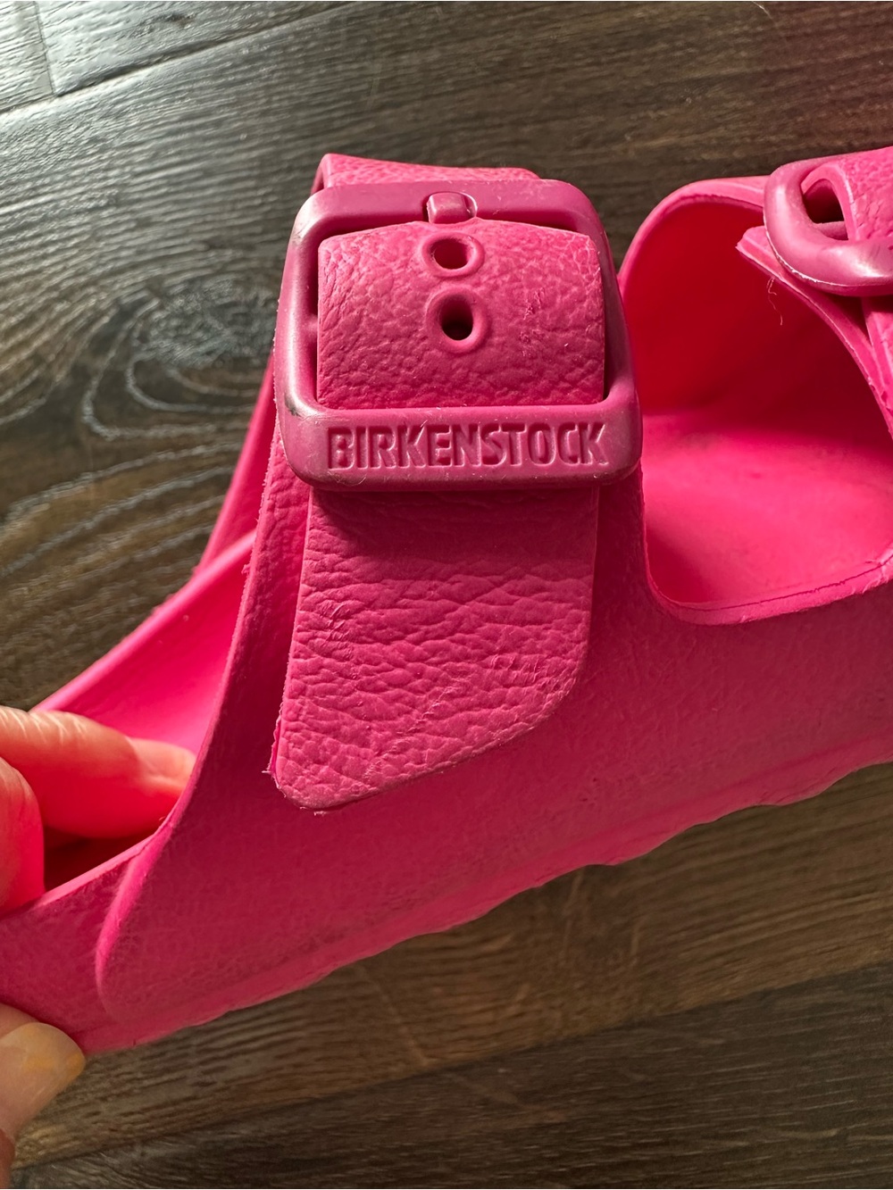 Birkenstock KIDS Pink EVA Arizona Slide - Hot Pink